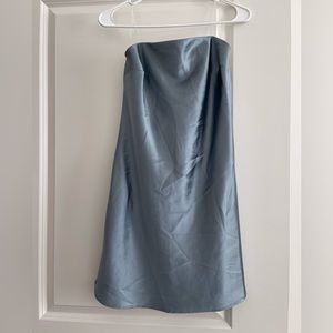 Wild Fable Satin Mini Dress, size S, blue